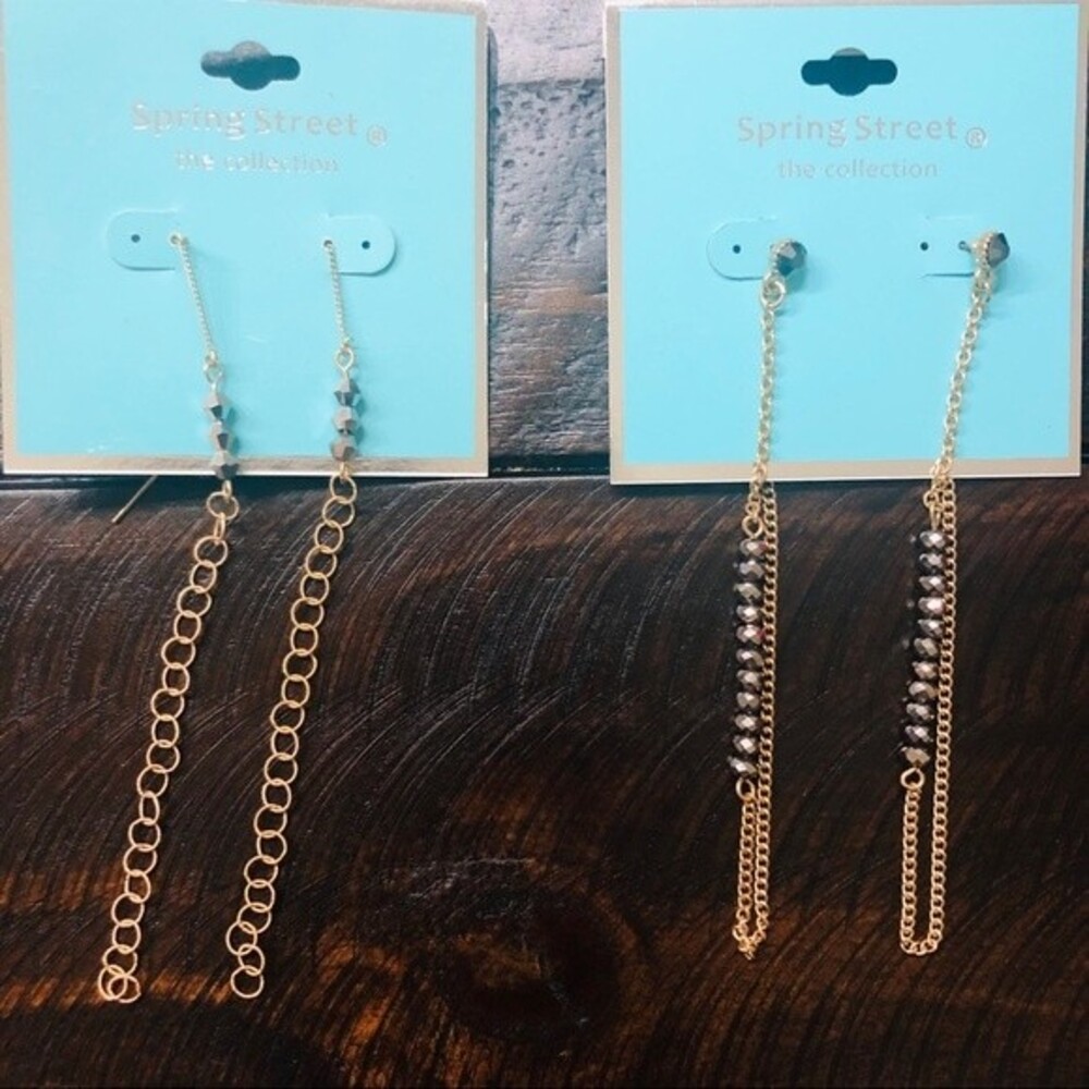 Lot of 2 Spring Street Fashion Earrings